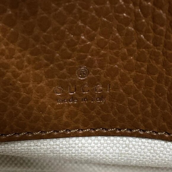 GUCCI Jackie 1961 mini bag Navy Brown Denim Leather Handbag - Picture 15 of 16